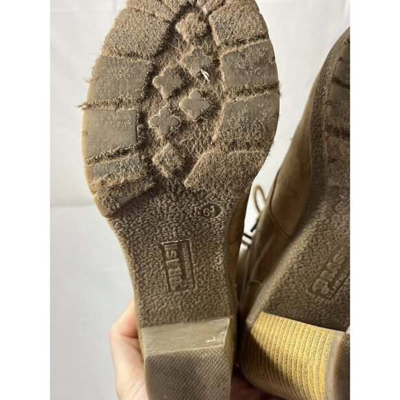 Women’s Brash Moto Boots Size 6 1/2 Sherpa Trim platform - Picture 13 of 15